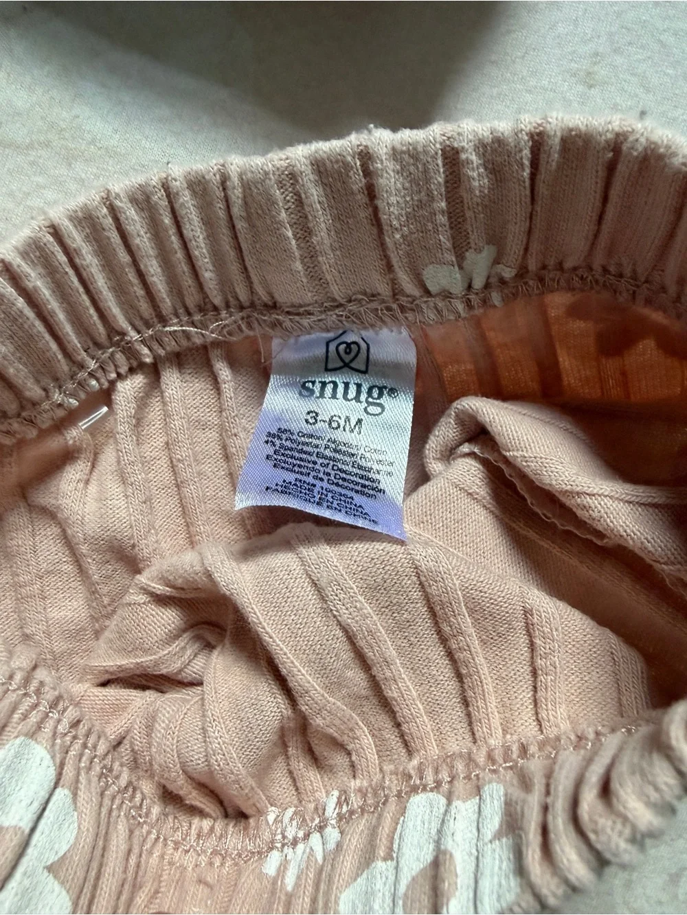 Snug Luxury Pink Floral Ribbed Matching Set